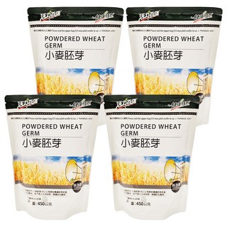 健康時代 小麥胚芽粉 無糖, 450g, 4包