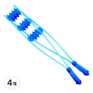 King's Road 滾珠滾輪肩部放鬆按摩器 24輪, 4個, 藍色