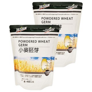 健康時代 小麥胚芽粉 無糖, 450g, 2包