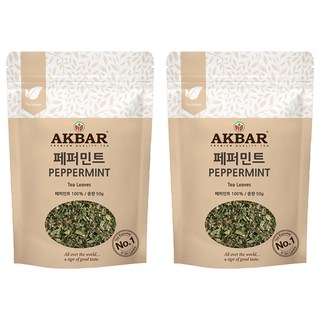 AKBAR 阿克巴 薄荷茶葉, 50g, 1包, 2包