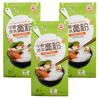 中農粉絲 經典寬粉 超薄精透滑順軟Q 涼熱葷素炒燴炸蒸皆宜 全素清真HALAL認證, 200g, 3包