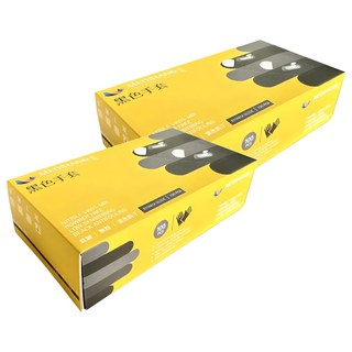 MEDIHAND 美恆 合成手套, XL(11.5cm), 黑色, 2盒