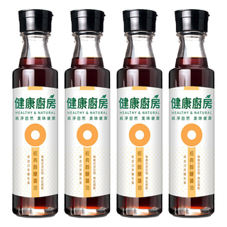健康廚房 經典醇釀醬油, 美國非基改黃豆片, 古法釀造150天自然發酵, 300ml, 4瓶