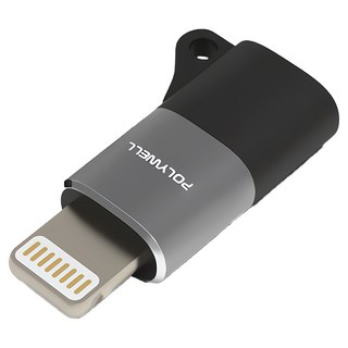 POLYWELL Lightning To Type-C 蘋果轉接器 適用iPhone14, 27mm, PW15-T02-A040, 1個