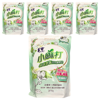 毛寶 防蟎親膚小蘇打晶球液體皂補充包 茉莉花金珀香氛, 1.8kg, 5包