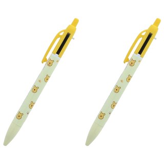 sun-star 小熊維尼多功能筆 紅黑原子筆0.5mm/自動鉛筆HB0.5mm, 紅色 + 黑色, 2個