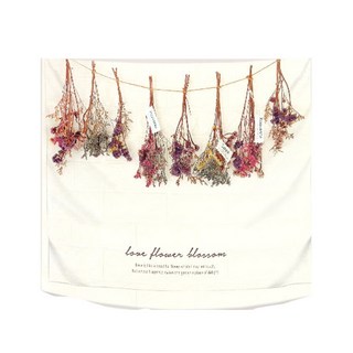 SANGSANGHOO 北歐風棉麻掛布 Love blossom, XL(150 x 130cm)