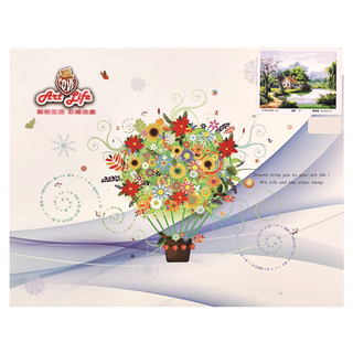 ArtLife 藝術生活 數字油畫DIY DT006 50 x 40cm, 在水一方 多色, 1組