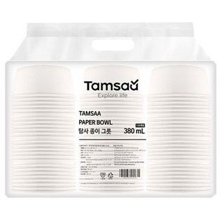 Tamsaa 紙碗 380ml 優質原紙製, 150個, 1包