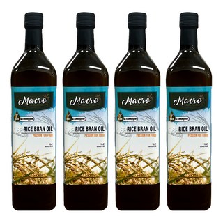 Macro 100%玄米油, 4個, 1L