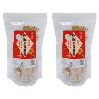 珍田生機 鹹酥米香脆餅, 190g, 2袋