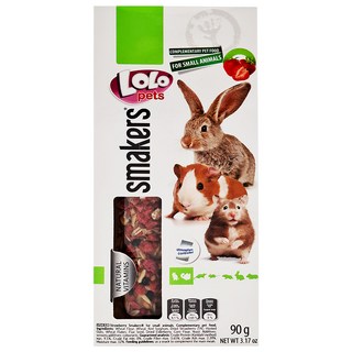 LOLO pets 鼠兔棒棒糖 草莓口味, 90g, 1盒