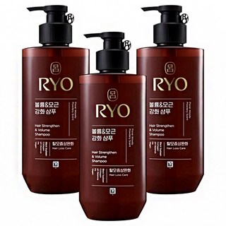 RYO 呂 韓方頭皮瞬效修護洗髮精 豐盈蓬鬆 480ml, 3件
