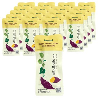 한울 촉촉 고구마 스틱, 20g, 20개