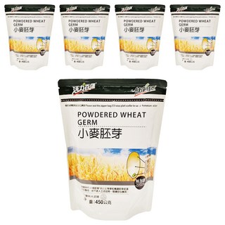 健康時代 小麥胚芽粉 無糖, 450g, 5包