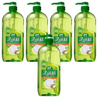 毛寶洗碗精 椰子油瓶裝, 1kg, 5瓶