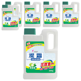 潔霜 地板清潔劑 檸檬香, 2kg, 6瓶