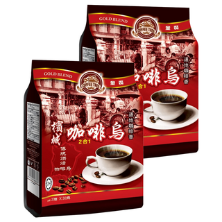 咖啡樹牌檳城濾袋式經典咖啡烏 黑咖啡經典原味, 11g, 20包, 2袋