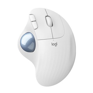 logitech 羅技 軌跡球滑鼠, ERGO M575S, 珍珠白