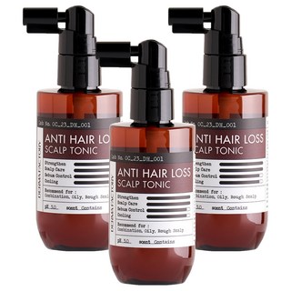 DermaFactory 啤酒酵母咖啡因強健頭皮水, 3瓶, 100ml