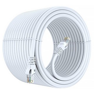 CAT-6 高速網路線 白色 PVC材質, 30m, 1條