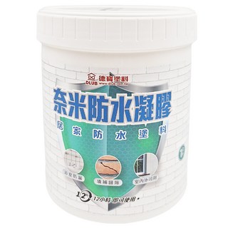 DLUB 德寶塗料 奈米防水凝膠 室內外通用 填縫防水 1公升裝, 1罐