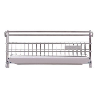 QUEEN nex 不鏽鋼自動排水菜瓜布架 30cm, 銀色, 1個