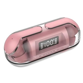 nStylE 東榮電子 超級音符19 真無線藍芽耳機 長板型電量顯示 觸控操作 輕巧便攜, NTWS-019, 粉色