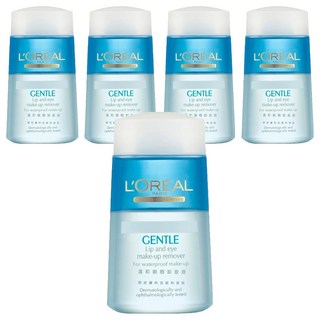 L'OREAL PARiS 巴黎萊雅 台灣公司貨 溫和眼唇卸妝液, 125ml, 5瓶, 5件