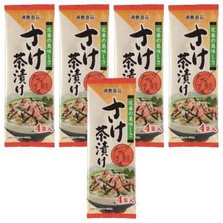浦島海苔 經典茶泡飯 鮭魚口味 鮭魚茶泡飯 4入, 20g, 5個