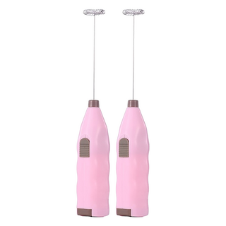 SP SAUCE 迷你電動攪拌打蛋器 2個 粉紅色 ABS塑料+304不鏽鋼線材, H-3549