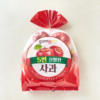 곰곰 5번 선별한 못생겨도 맛있는 사과, 1개, 1.5kg(7~12입)