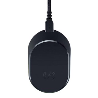 RAZER 雷蛇 Mouse Dock Pro 無線充電座 磁吸式無線充電 內建 Razer HyperPolling 4KHz 收發器, 黑色, 1個