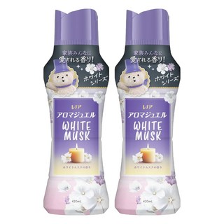 Lenor 蘭諾 日本原裝進口 衣物芳香豆 白麝香, 420ml, 2瓶