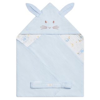 奇哥 比得兔紗布包巾 安撫包巾/新生兒包巾/包被/蓋毯/蓋被/寶寶毯/嬰兒毯, 藍色