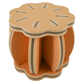 QMAT 南瓜椅, 橘色 + 棕色, 1個