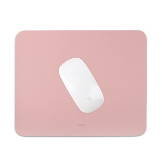 리코즈 고감도 논슬립 가죽 마우스 패드, 02 로즈핑크, 1개