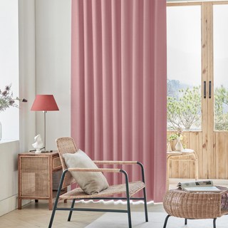 VIEW HOUSE 亞麻遮光窗簾, 玫瑰粉