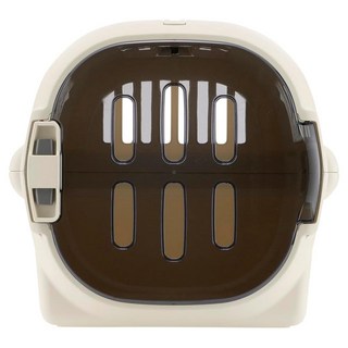 Richell 利其爾 Fine 外出提籠，適用於超小型犬、小型犬、貓、兔, 1個, 米白色, S(47.5 x 32.5 x 29.5cm)