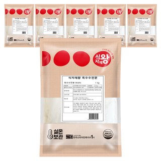 식자재왕 옥수수 전분 99%, 1kg, 6개