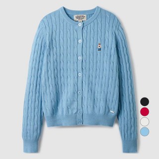 WHO.A.U 女款 Steve 麻花純棉開襟衫 WHCKE1101F