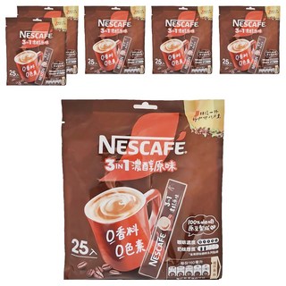 NESCAFE 雀巢咖啡 三合一 濃醇原味, 15g, 25包, 6袋