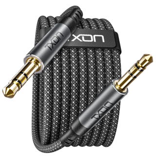 티엑스온 3.5mm AUX 스테레오 오디오 케이블 3m, XA3535-3M, 그레이 + 블랙, 1개