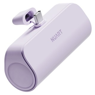 누아트 도킹형 미니 보조배터리 5000mAh, SPE-PA5GPQCP(C타입), 라벤더