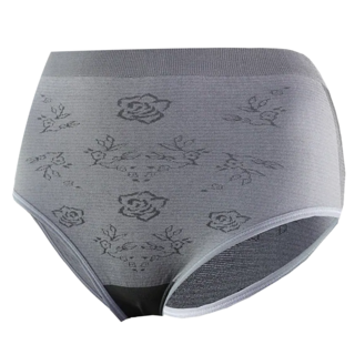 AREX SPORT 超彈力女中腰竹炭三角運動內褲 灰色 台灣製, F