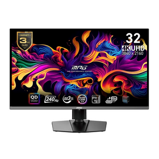 MSI 微星 MPG 321URX QD-OLED 平面電競螢幕(32型/4K/240Hz/0.03ms/QD-OLED/Type-C), 1個