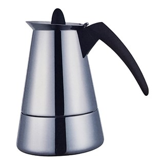 Pearl Horse 寶馬牌 克那摩卡壺4人, 銀色 + 黑色, 1個