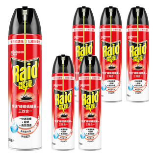 Raid 雷達 快速蟑螂螞蟻藥 無味, 550ml, 6罐
