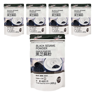 健康時代 黑芝麻粉 無加糖, 420g, 5包