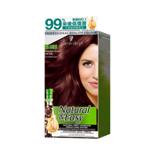 Schwarzkopf 施華蔻 怡然植萃染髮霜, 5.68巧克力棕, 1盒